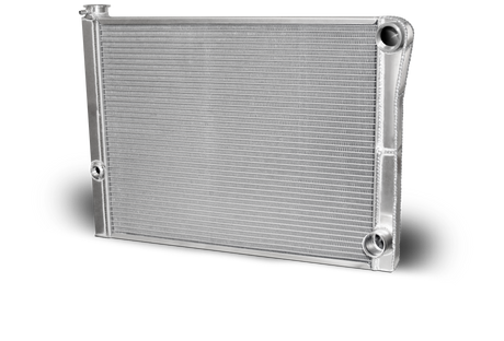 AFCO Aluminum Double Pass Radiator 26 X 19 X 1.50 Core, Universal 20 AN Female Inlet - 80184NDP-U 80184NDP-U