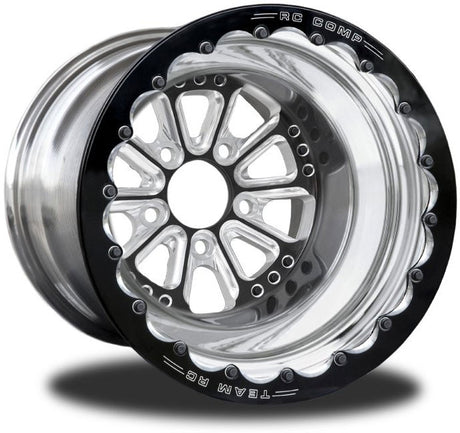 RC Comp Hammer 15" x 8" Rear Wheel, Black with Eclipse Finish - RCCSA401P1E-03E RCCSA401P1E-03E