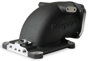 Holley EFI Throttle Body Intake Elbow - Black Suit GM LS 105mm Throttle Body with 4150 Carburettor Pattern (HO300-240BK)