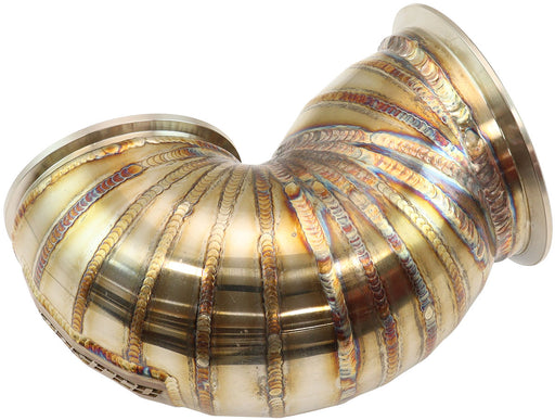 Aeroflow Mitsubishi Evo 4-9 Turbo Exhaust 3-1/2" Dump Pipe Suits High Mount GT30-GT35 Turbo with 3" AF8080-1000 V-Band Flange (AF8200-1150)