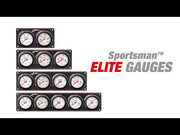 Longacre Sportsman™ Elite 2 Gauge Panel Oil Pressure, Water Temperature