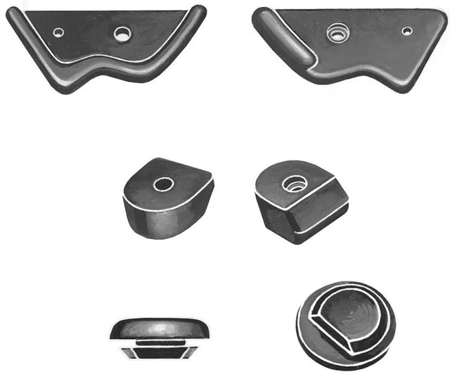 Bob Drake Hood/Bonnet Bumper Kit - BD40-16761 BD40-16761
