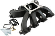 Aeroflow GM LS Rectangle Port Carburettor Hi Rise Single Plane Non-EFI Intake Manifold, Black Finish - AF6240-6005 AF6240-6005
