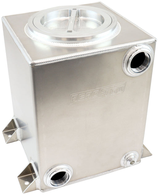 Aeroflow Universal Water / Ice Tank - Raw -20 ORB Inlet/Outlet With 6" Cap (AF77-4057) AF77-4057