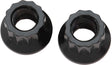 Aeroflow 12-Point Nuts, Chrome Moly Black Oxide, 2-Pack - AF34-24-0010-2 AF34-24-0010-2