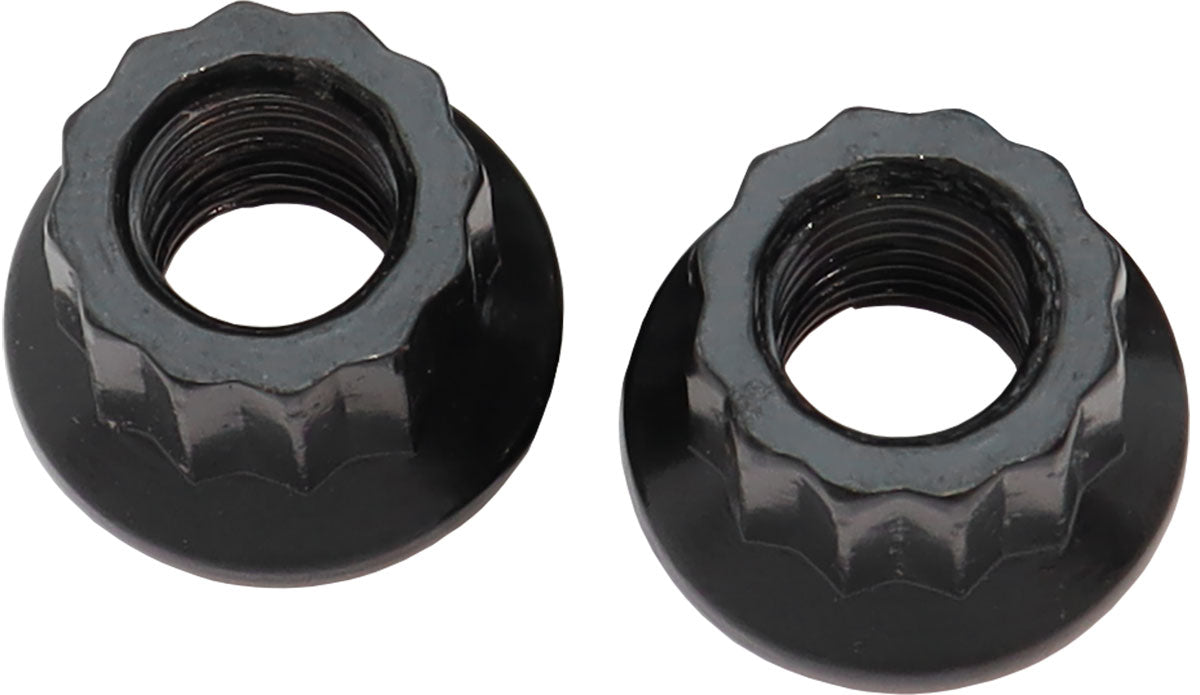 Aeroflow 12-Point Nuts, Chrome Moly Black Oxide, 2-Pack - AF34-24-0010-2 AF34-24-0010-2
