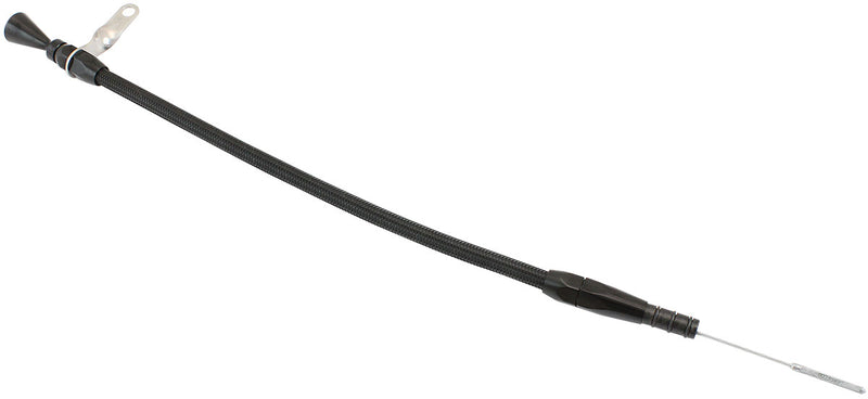Aeroflow Mitsubishi 4G63 Engine Dipstick - Black Finish Stainless Steel Flexible Dipstick (AF64-2284BLK) AF64-2284BLK