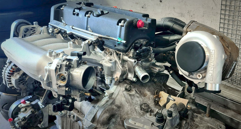 Aeroflow Honda K20/K24 V-Band Turbo Manifold Suits Boosted AF8080-1016 V-Band Flange, Fits Boosted 4849 up to 6862, fits 44mm External Wastegate (AF8205-2600)