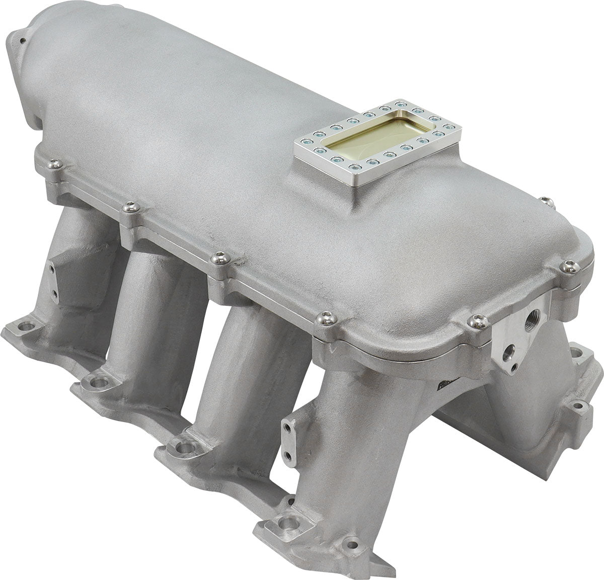 Aeroflow GM LS Cathedral Port Hi Rise EFI Modular Intake Manifold, Natural Cast Finish - AF6063-5001