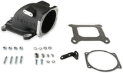 Holley EFI Throttle Body Intake Elbow - Black Suit GM LS 105mm Throttle Body with 4150 Carburettor Pattern (HO300-240BK)