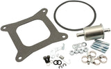 Aeroflow 650cfm 4-Barrel Double Pumper Carburettor with Mechanical Secondaries Square bore 4150 Flange, No Choke, Silver Finish (AF5112-3650)