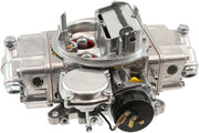 Aeroflow 570cfm 4-Barrel Street Carburettor with Vacuum Secondaries Square bore 4150 Flange, Electric Choke, Silver Finish (AF5111-1570)