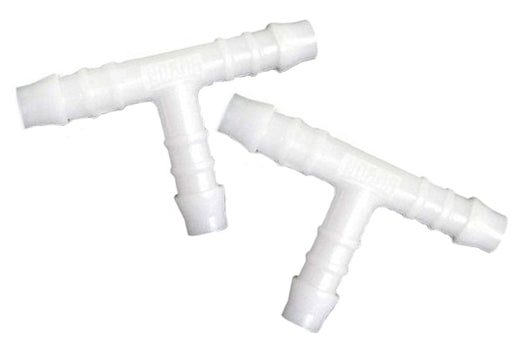 Goss Plastic T-Piece 8mm 5-1/6" (2 pack) Suits Air,Water and Vacuum Applications (GT04) GT04