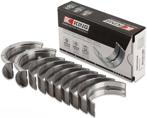 King AM Series Main Bearing Set, .50mm (.020") Suit Mitsubishi 4G63, 4G63T, 4G64 92-97, EVO I-IV with Flange (KBMB5209AM0.5) KBMB5209AM0.5