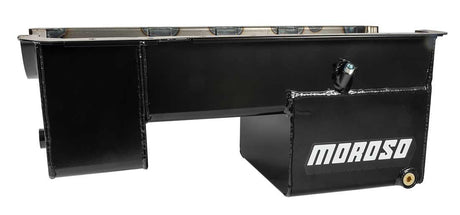 Moroso Fabricated Street/Strip 7Qt (6.6L) Rear Sump Oil Pan, 9" Deep - MO20511 MO20511