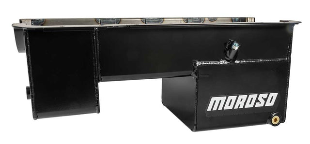 Moroso Fabricated Street/Strip 7Qt (6.6L) Rear Sump Oil Pan, 9" Deep - MO20511 MO20511