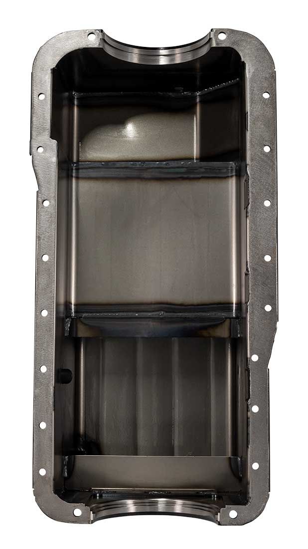 Moroso Fabricated Street/Strip 7Qt (6.6L) Rear Sump Oil Pan, 9" Deep - MO20520