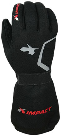 Impact Racing Redline Drag Gloves, Black, SFI-20 - IR37500410