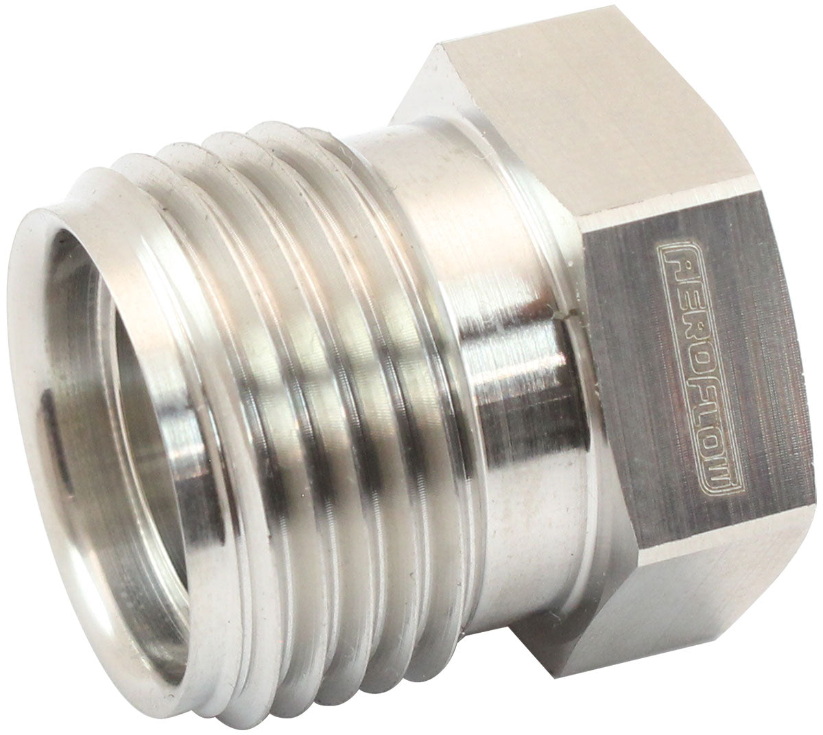 Aeroflow #10 Air Conditioning Male Stainless Steel Weld On Nut - AFFCW-10M AFFCW-10M