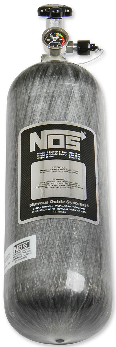 NOS Nitrous Bottle 12 lbs, Carbon Fibre - NOS14748