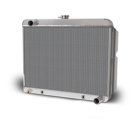 AFCO 22.25 Inch x 22 Inch Mopar A, B & E Body Aluminum Radiator and Shroud - 83296-B-SP-N 83296-S-NA-N