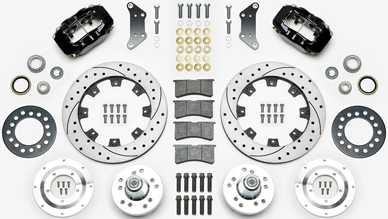 Wilwood Forged Dynalite Dust-Boot Big Brake Front Brake Kit - Black - WB140-15461-D-DB