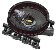 Holley RetroFilter 16" Drive-By -Wire Air Filter Assembly, Black Fits GM LS3 Style DBW Throttle Body (HO120-501)