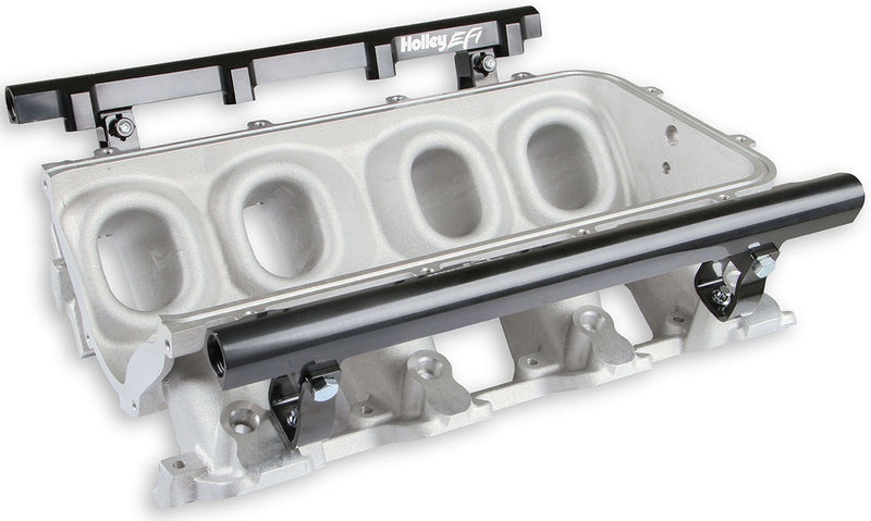 Holley LS1/LS2/LS6 Single Plane Ultra Lo-Ram Intake Manifold Base Manifold Base Only with Fuel Rails (HO300-602) HO300-602