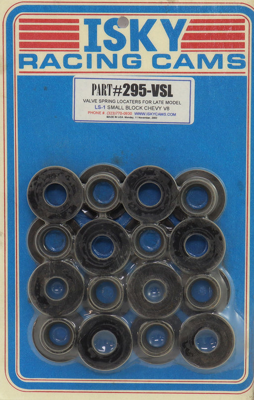 ISKY Chrome Moly Steel Valve Spring Locators .075" Thick 1.220" OD, .880" OD, .505" Guide ID (ISK295-VSL) ISK295-VSL