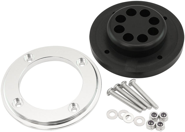 Aeroflow Ignition Wire Firewall Grommet 8 Cylinder Kit - Silver Face Suit 8 x 8.5mm Spark Plug Wires (AF49-1218) AF49-1218