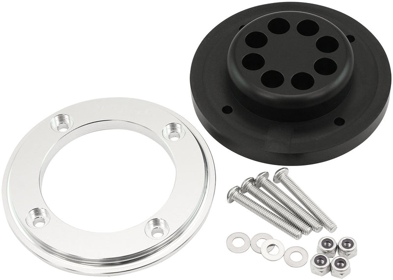 Aeroflow Ignition Wire Firewall Grommet 8 Cylinder Kit - Silver Face Suit 8 x 8.5mm Spark Plug Wires (AF49-1218) AF49-1218