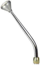 Lokar Single Bend 12" Shifter with Brushed Mushroom Knob - LK-CM350CL LK-CM350CL