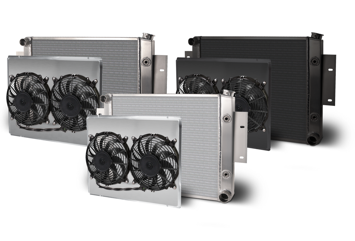 AFCO 1964-67 GTO Aluminum Radiator and Shroud - 80298-B-SP-N 80298-S-DS-Y