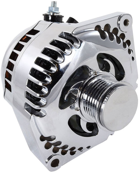 Mechman S Series 320 Amp Racing Alternator, Chrome Finish - MM7127320C MM7127320C