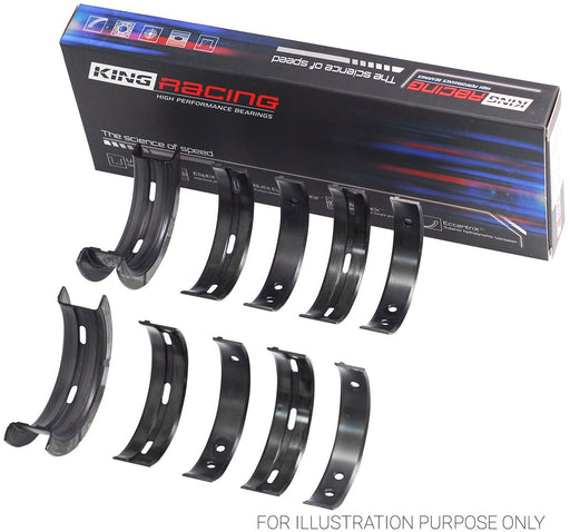 King XP Series Conrod Bearing Set, .25mm (.010") Suit Subaru WRX/STI EJ20, EJ22, EJ25, Flange in Pos 5 (KBMB5382XPG0.25) KBMB5382XPG0.25