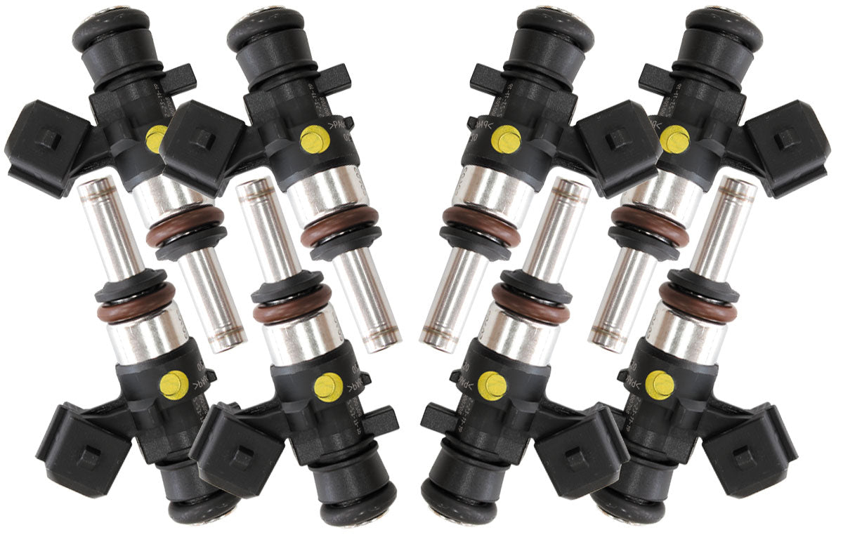 Aeroflow Bosch Motorsport 980cc EV14 Short JETRONIC Flow Matched Set of 8 Fuel Injectors - AF49-1907-8 AF49-1907-8