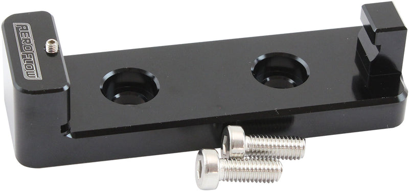 Aeroflow Flex Fuel / E85 Content Sensor Mounting Bracket Black Finish (AF64-1556) AF64-1556