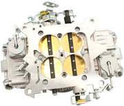 Aeroflow 850cfm 4-Barrel Double Pumper Carburettor with Mechanical Secondaries Square bore 4150 Flange, No Choke, Silver Finish (AF5112-3850)