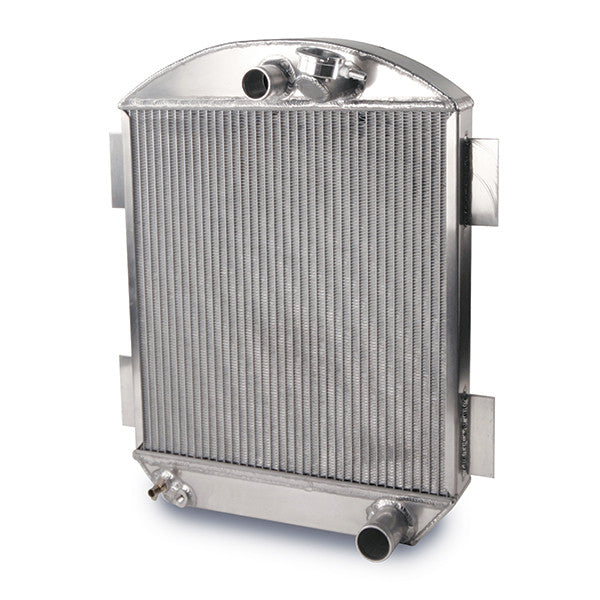 AFCO Universal Street Rod 18 Wide X 24 Tall Aluminum Radiator and Shroud - 81140-B-SP-N 81140-B-SP-N