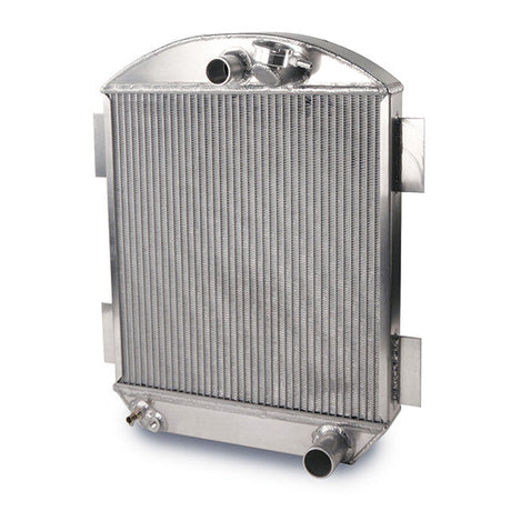AFCO Universal Street Rod 18 Wide X 24 Tall Aluminum Radiator and Shroud - 81140-B-SP-N 81140-B-SP-N