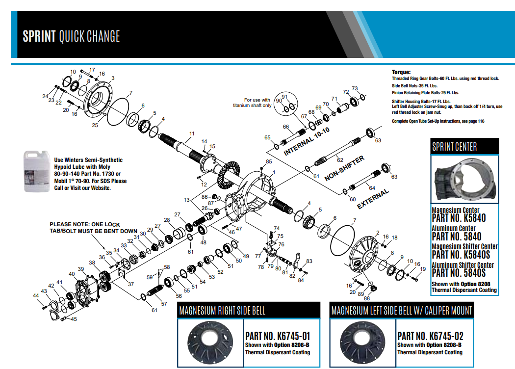 Winters Quick Change Heat Treated Lower Shaft - 5003