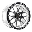 Weld RT-S S77 15 x 9.33" Wheel, Polished with Black Center and Single Beadlock for M/T - WE77MB509A55F WE77MB509A55F