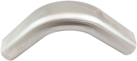 Aeroflow Stainless Steel 3-1/2" Oval Tube, 90 Degree Angle Vertical Pipe - AF9409-3500 AF9409-3500