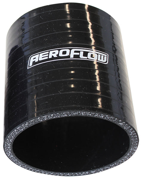Aeroflow Gloss Black Straight Silicone Hose 1-3/8" (35mm) I.D - AF9201-137 AF9201-137