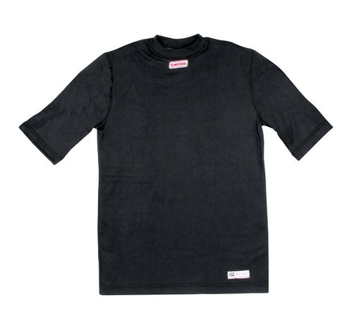 Simpson CarbonX Underwear XX-Large, Black Top, Crew Neck Short Sleeve, SFI Approved (SI20602Z) SI20602Z