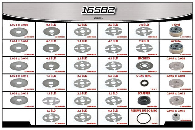 AFCO Rebuild Kit - Bleed Shims And Accessories - 16SB2 16SB2