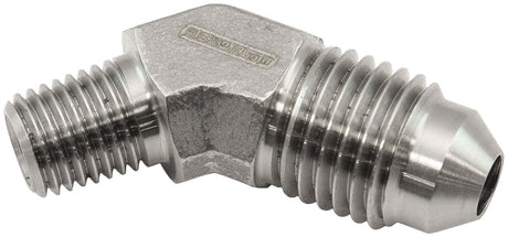 Aeroflow Stainless Steel 45° NPT Male to AN Fitting - AF382-02 AF382-02