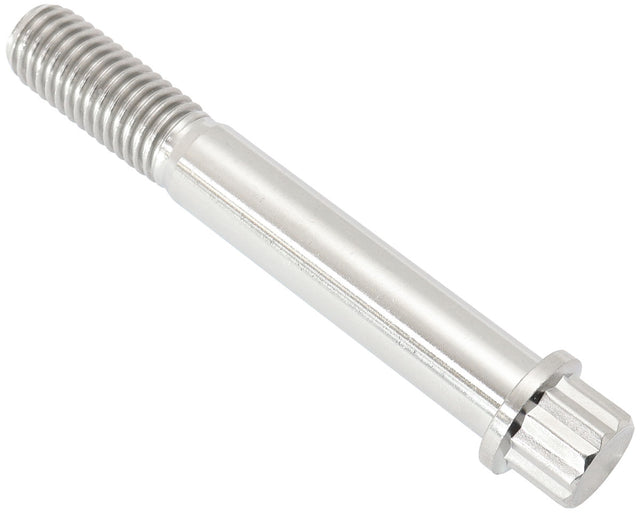 Aeroflow M10 x 1.50mm, UHL 70mm Titanium Bolt 12 Point Head, Natural Finish, Sold Single (AF3504-2755) AF3504-2755