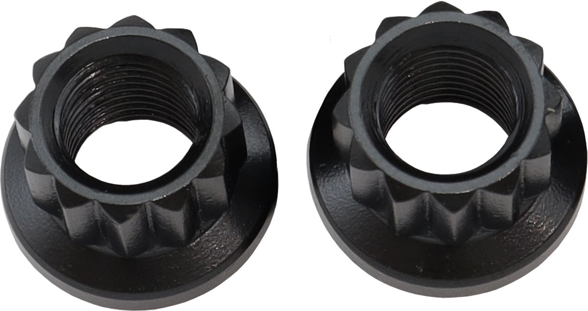 Aeroflow 12-Point Nuts, Chrome Moly Black Oxide, 2-Pack - AF34-28-0011-2 AF34-28-0011-2