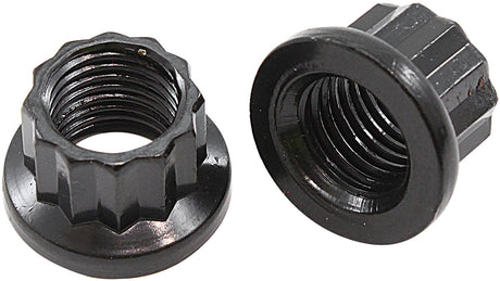 Aeroflow 12-Point Nuts, Chrome Moly Black Oxide, 2-Pack - AF34-30-0010-2 AF34-30-0010-2